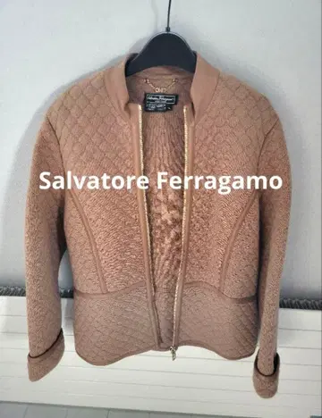 Salvatore Ferragamo 노카라 자켓 XL 베이지