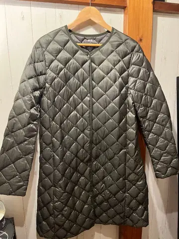 UNIQLO XL 올리브 그린 퀼팅 다운 자켓