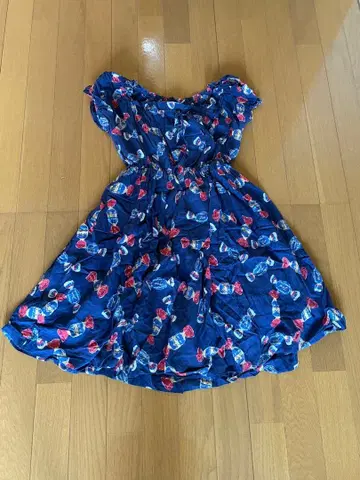 제인 마플 캔디 패턴 반팔 미니 원피스 M 사이즈