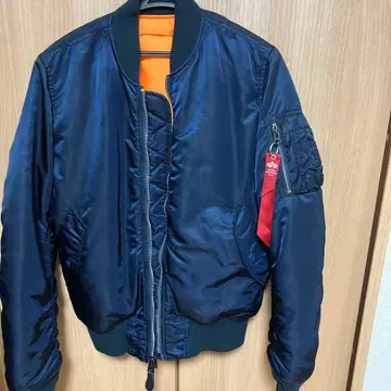 새상품급 ALPHA INDUSTRIES 네이비 MA-1 자켓 S