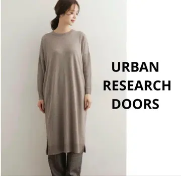 URBAN RESEARCH DOORS 울 와이드 니트 원피스