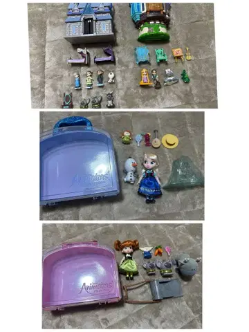 애니메이터 컬렉션 디즈니 스토어 안나 겨울왕국 라푼젤 세트