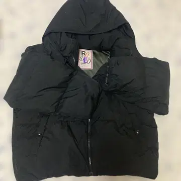 RODEO RODEO CROWNS 다운 자켓 블랙 후드 부착