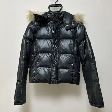 Heather 블랙 숏 다운 자켓