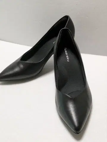 fuwaraku 후와라쿠 블랙 스틸레토 펌프스 23.5 EEE