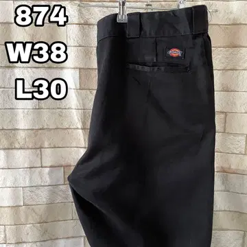 디키즈 874 워크 팬츠 자수 블랙 38 x 30