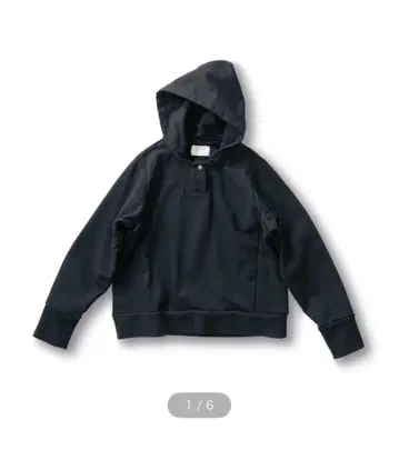 써니클라우드 원버튼 후드티 블랙 M