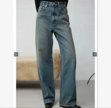 AZUL BY MOUSSY 하이웨스트 와이드 데님