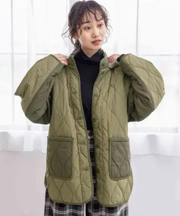 niko and 니코앤드 Many Way 퀼트 후드 자켓 카키