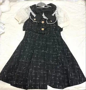 리즈리사 LIZLISA 트위드 셋업풍 원피스