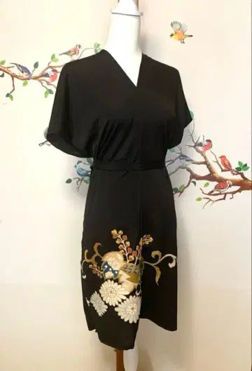 기모노 전통 예복 기모노 리메이크 튜닉 원피스