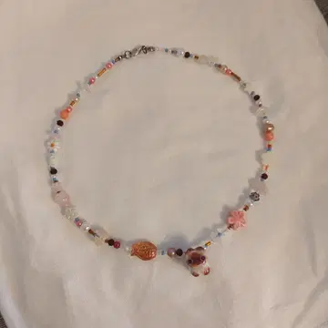 핸드메이드 비즈 목걸이 (랙돌/샴 고양이 모티브)