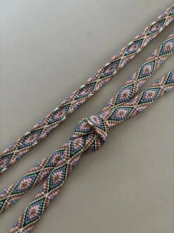 순수 실크 당조 허리띠 새상품급