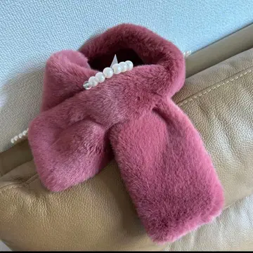 컨디션 최상 Khaju 머플러 멋진 페이크 퍼 에코 퍼 머플러