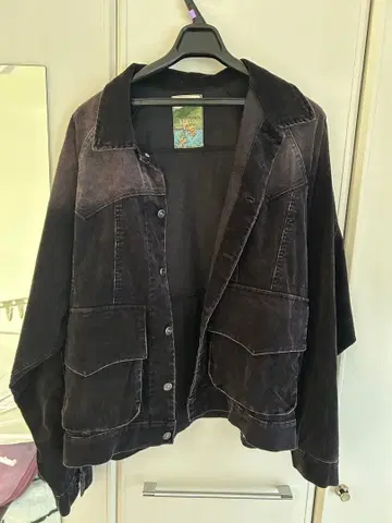 볼지 브라더스 다크 그레이 오버 사이즈 데님 자켓