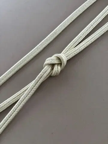 페일 라이트 그린 관조 순수 실크 허리띠 새상품급