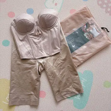 브라이덜블룸 숏 뷔스티에 롱 거들 2종 세트