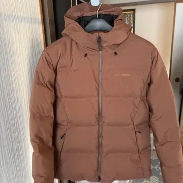 patagonia 후드 부착 다운 자켓 M 사이즈 브라운