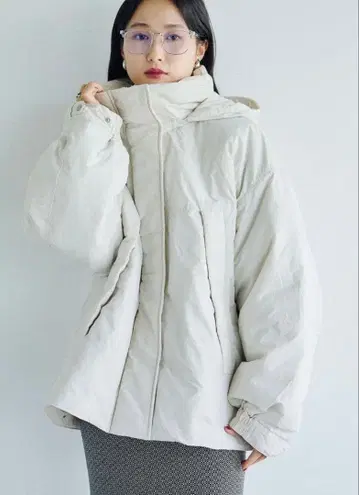 택 포함 새상품 LEPSIM 에어 써멀 2WAY 숏코트 그레이지