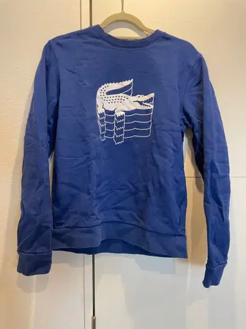 LACOSTE 로고 프린트 트레이닝복 US S 파랑