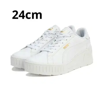 푸마 우먼 카르멘 웨지 가죽 스니커즈