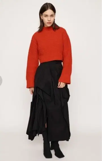 SLY 하이웨스트 드레이프 디자인 스커트 사이즈 2