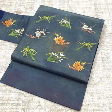 순수 실크 9치 나고야 오비 자수 포인트