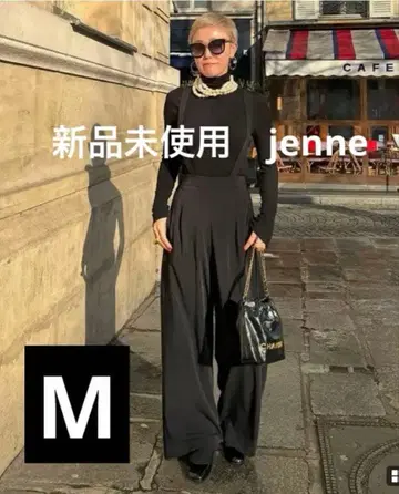 미사용 새상품 jenne 살로펫 팬츠 M 블랙