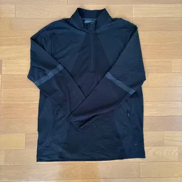 [ 택 포함 ] adidas 블랙 하프 지퍼