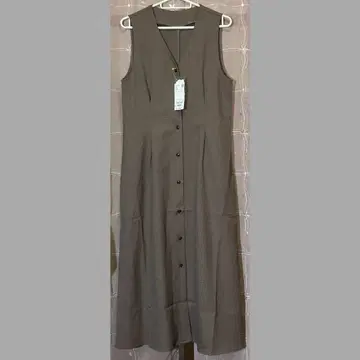 로페피크닉 울 라이크 허리 턱 오버롤 스커트 베이지