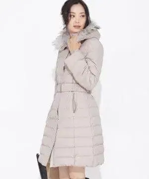 나노 유니버스 니시카와 다운 롱 코트 벨트 포함