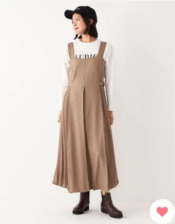 쉽스 SHIPS Colors: 울 라이크 플리츠 콤비 원피스