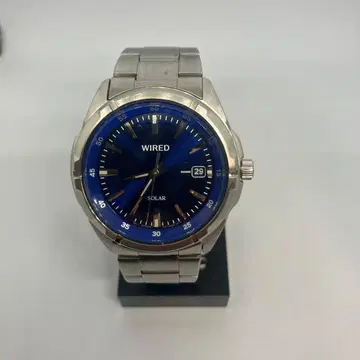 WIRED 솔라 손목시계 블루 V157-0AX0