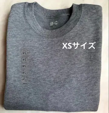 UNIQLO C 오버 사이즈 스웨트 셔츠 05 그레이 XS 사이즈