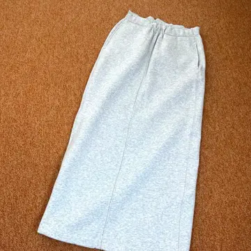 시텐 속기모 롱 스커트 롱 슬릿 하이웨스트 스트레치 방한