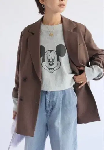 새상품급 저널 스탠다드 리룸 별주 champion 미키 맨투맨 L