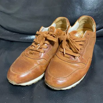 Bexley 올 가죽 스니커즈 브라운 41