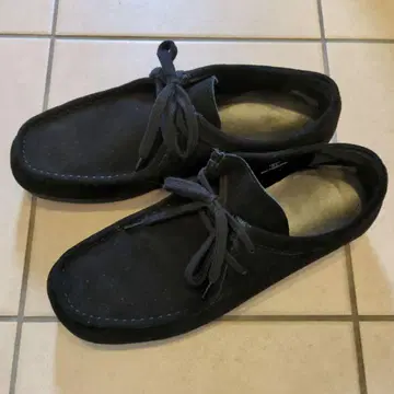 블랙 스웨이드 모카신 레이스업 익명 GU 28cm