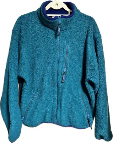 80s L.L.Bean 엘엘빈 플리스 터콰이즈 size L