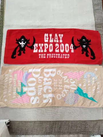 GLAY EXPO 2004 2024 2025 투어 타월 2장 세트