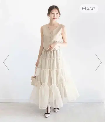 [ RANDA ] 베스트 도킹 원피스 [ S ]