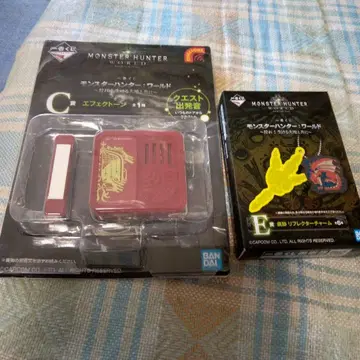 몬스터 헌터 월드 제일복권 C상 이펙트 톤 미개봉 외