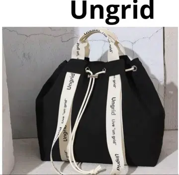 Ungrid 나일론 발수.경량 소프트 나일론 로고 테이프 소가죽 핸들