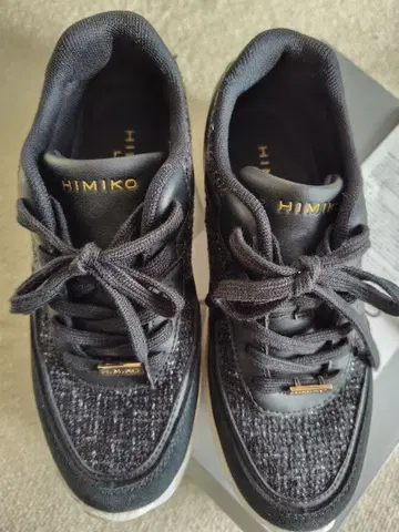 HIMIKO 블랙 스니커즈 647302 23.0