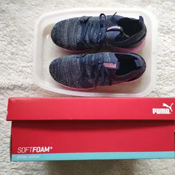 [ 최종 가격 인하 ] 푸마 네이비 핑크 스니커즈 23.5cm PUMA