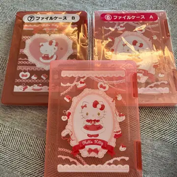 헬로키티 1번 복권 클리어 파일 케이스 3개 세트