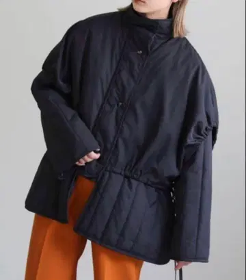 select MOCA 레이어드 퀼팅 자켓 블랙