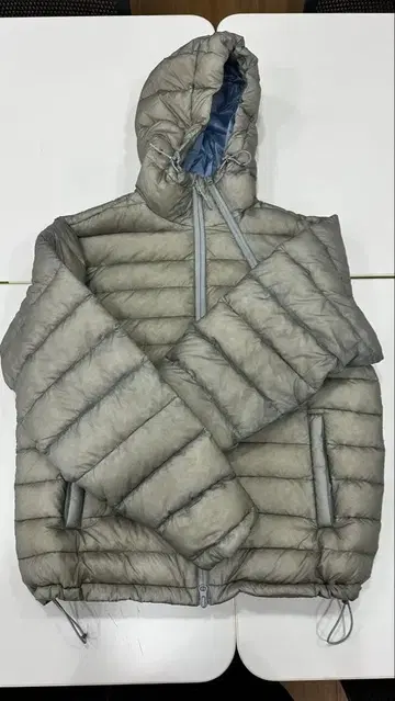 [ Sansan Gear ] Suffix 푸퍼 재킷 그레이