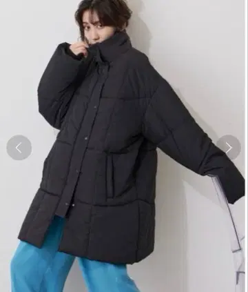 안티로자 홀리데이 충전솜 스탠드 카라 코트