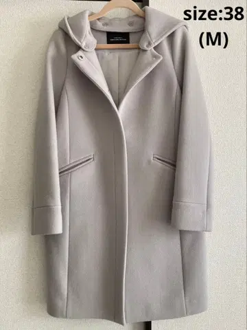 UNITED ARROWS 여성용 코트 2WAY 노카라 후드